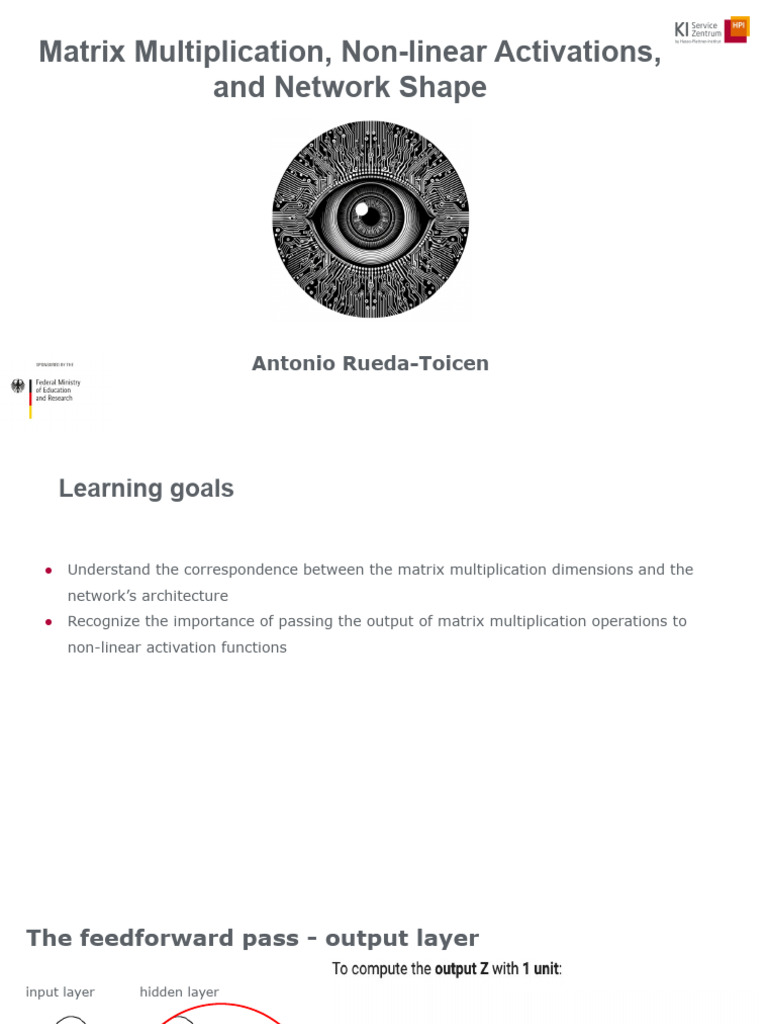 Matrix Multiplication in Neural Networks | PDF | Matrix (Mathematics ...