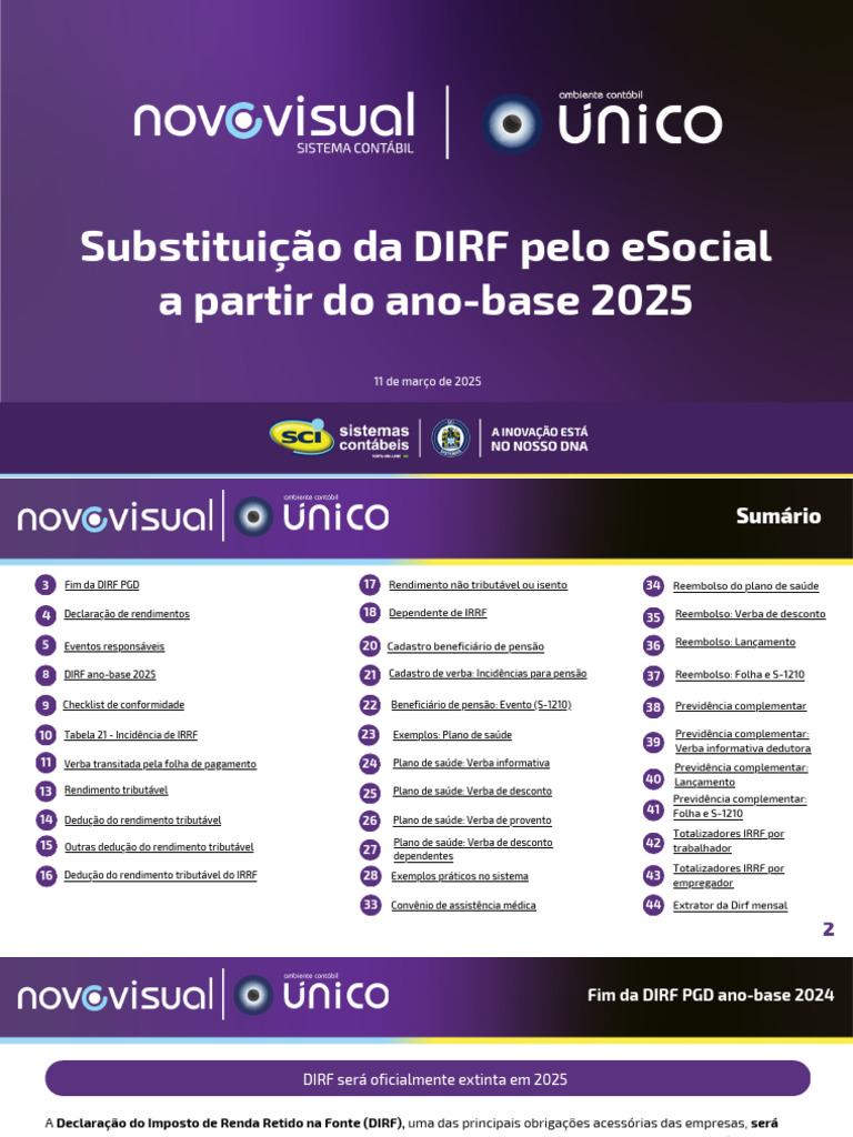 Fim da DIRF: eSocial em 2025 | PDF | Imposto de Renda | Salário