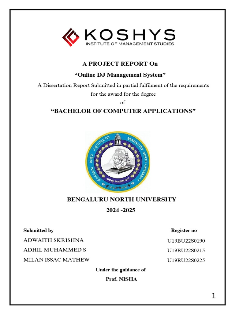 Project Report PDF | PDF | Mobile App | Client–Server Model