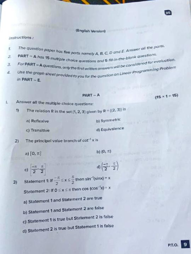 Math AE 2 QP 2025 | PDF