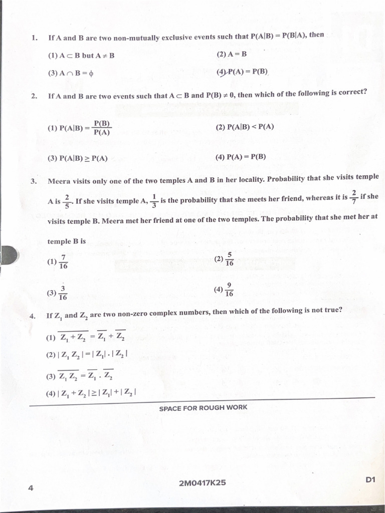 Maths QP | PDF