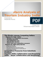 Macro Analysis of Tourism Industry India: Presented To: Respected Faculty