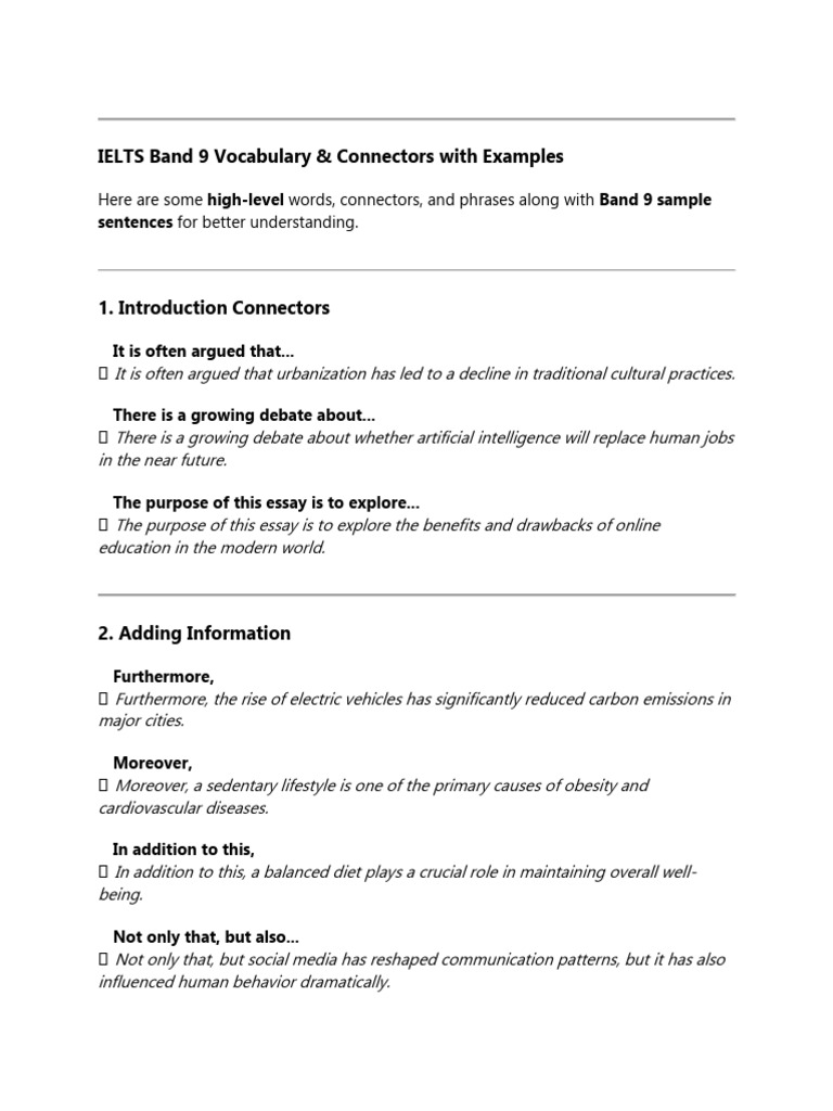 IELTS Band 9 Vocabulary | PDF | Obesity | Climate Change