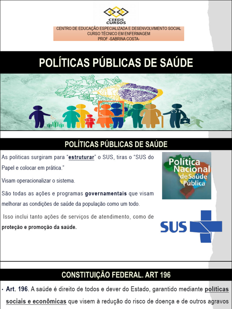 Políticas de Humanização no SUS | PDF | Enfermagem | Programas sociais