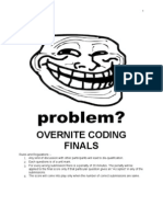 Overnite Coding Finals