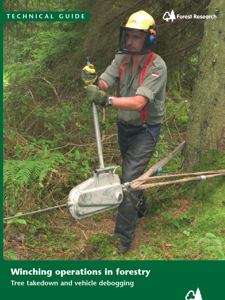 Winching Operations in Forestry Technical Guide PDF Rope Force