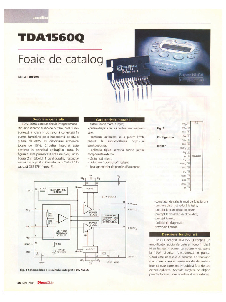 TDA1560Q 40W Auto | PDF