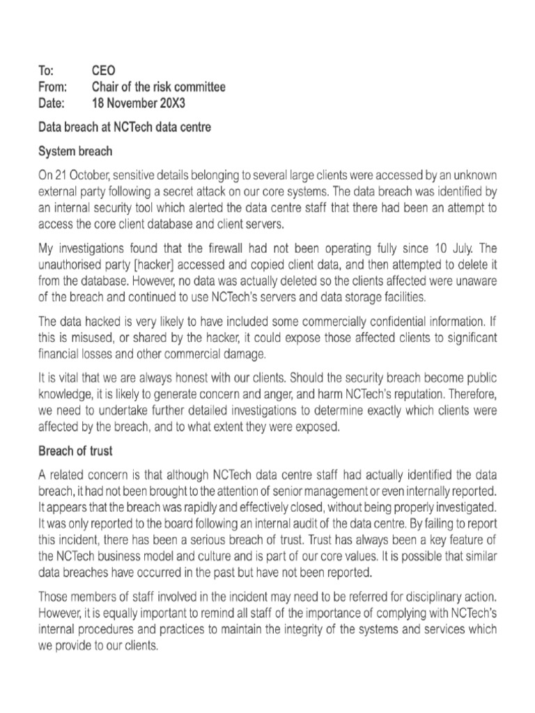 Data Breach Investigation PDF