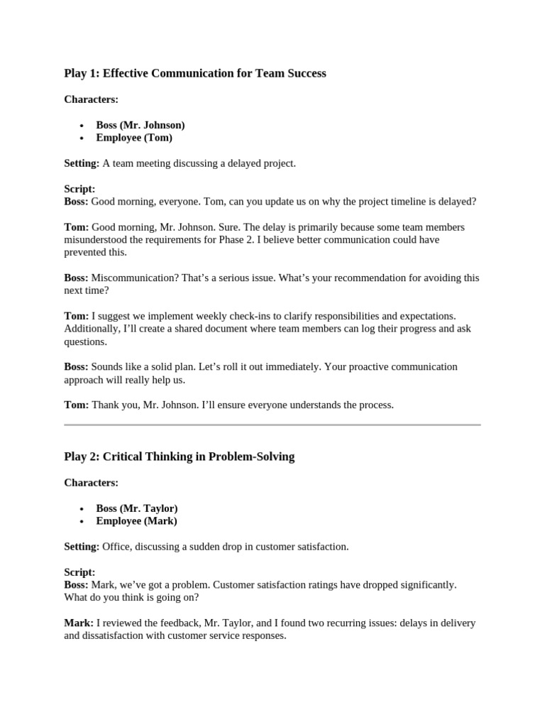 Team Communication and Problem-Solving Strategies | PDF