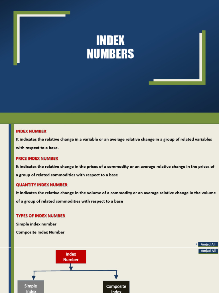 Simple and Composite Price Indices | PDF | Price Indices | Index ...