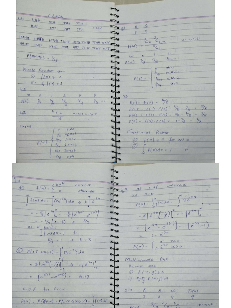 Probability CH# 02 Numericals | PDF
