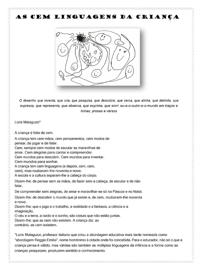 A Criança É Feita de Cem | PDF