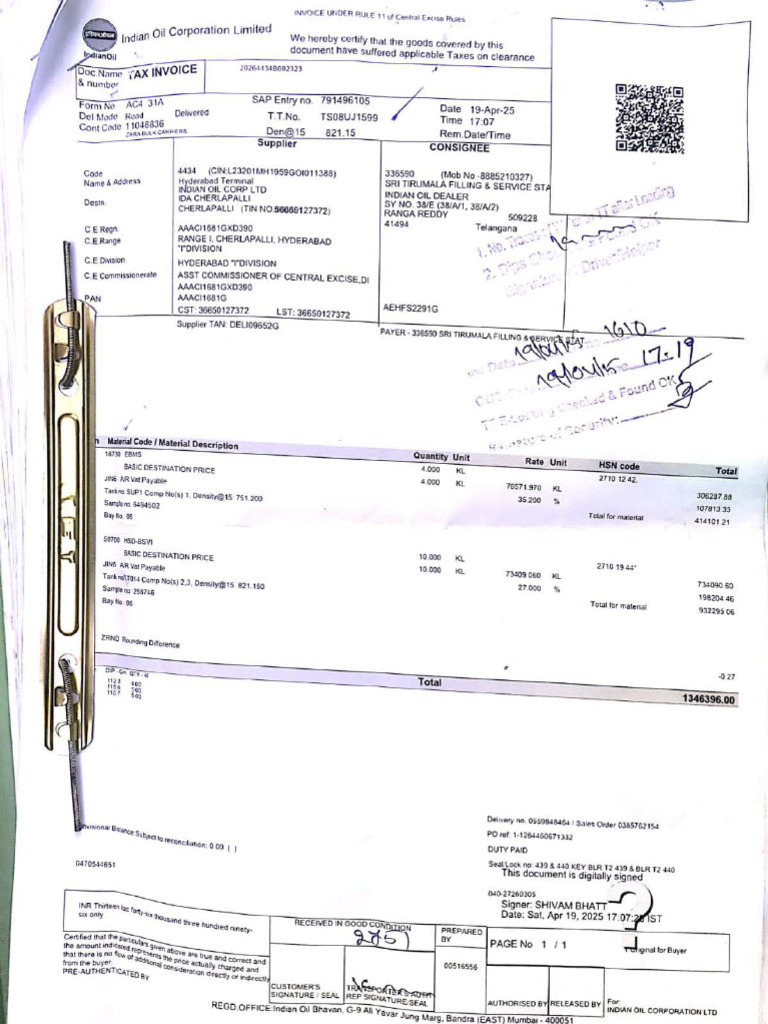 Sri Tirumala Invoice | PDF