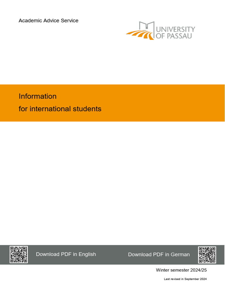 International Student Guide 2024/25 | PDF | Master's Degree | Academic Term