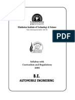 B. Tech. Automobile Engineering