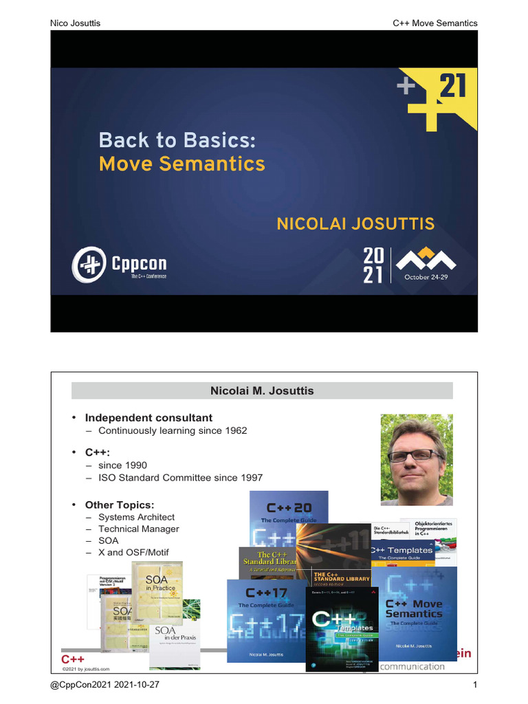 C++ Move Semantics Overview | PDF | Computer Standards | Notation