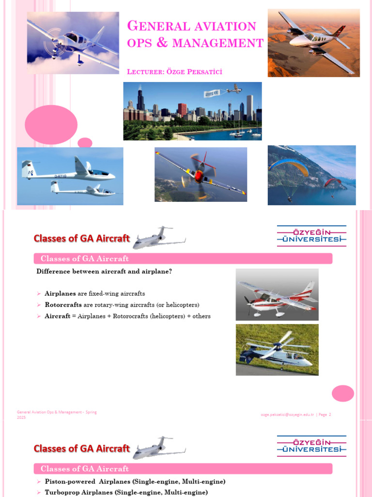 General Aviation Aircraft Classes Explained | PDF | Aircraft | Aviation