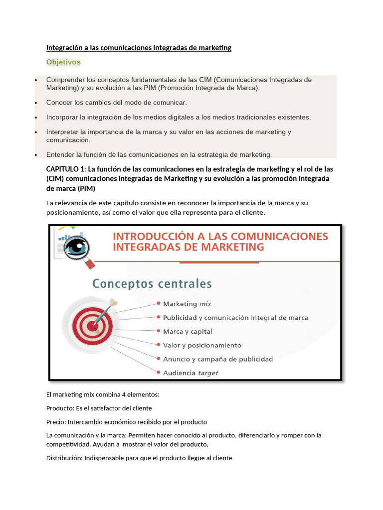 Integración A Las Comunicaciones Integradas de Marketing CLASE 1 | PDF ...