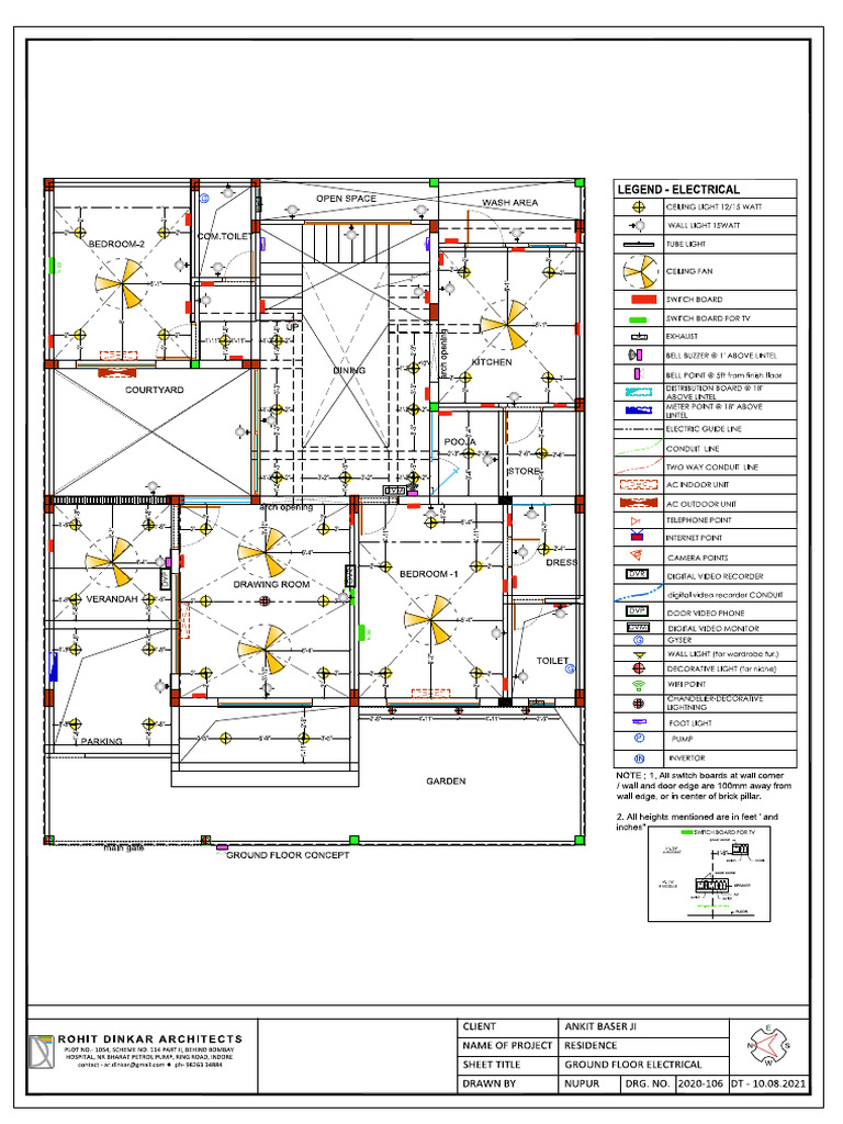 01 Ankit Baser JI Ground Floor Electrical | PDF