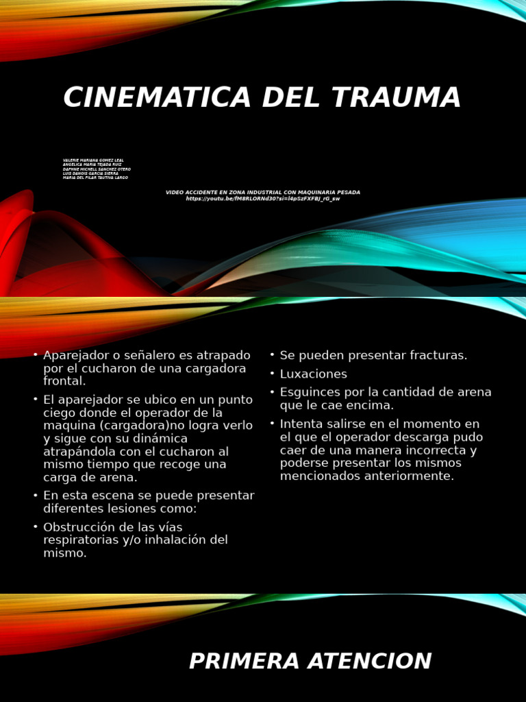 Cinemática del Trauma en Accidentes Industriales | PDF