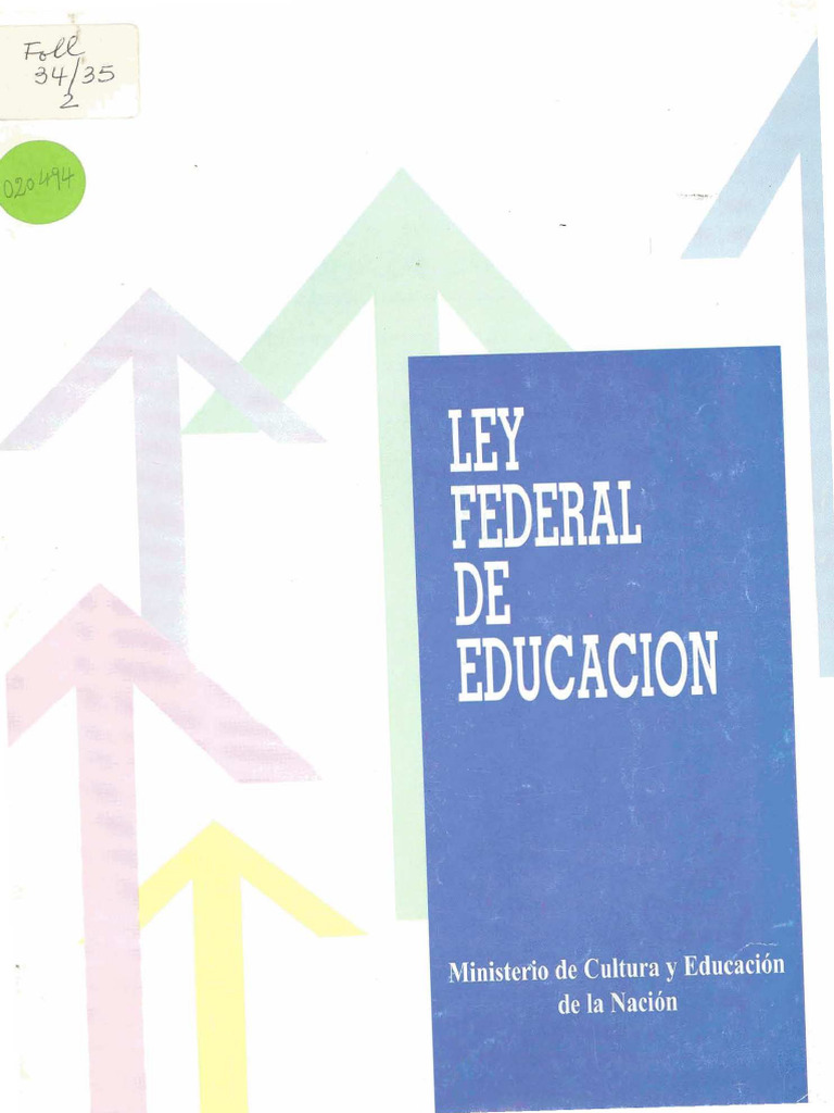 Ley Federal de Educacion 24195 | PDF