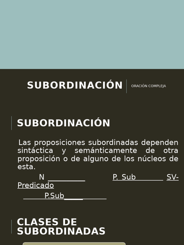 Subord I Nación | PDF | Semántica | Unidades Semánticas