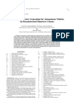 Nonlinear Trajectory Generation For Autonomous Vehicles Via Parameterized Maneuver Classes