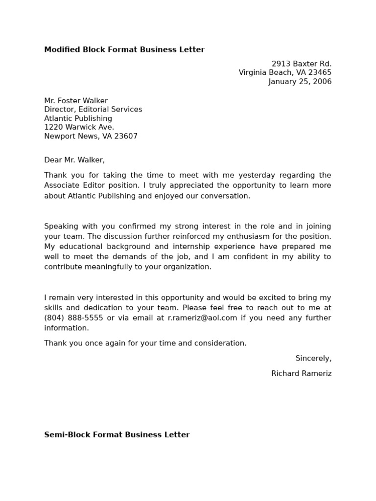 Business Letter Formats Explained | PDF