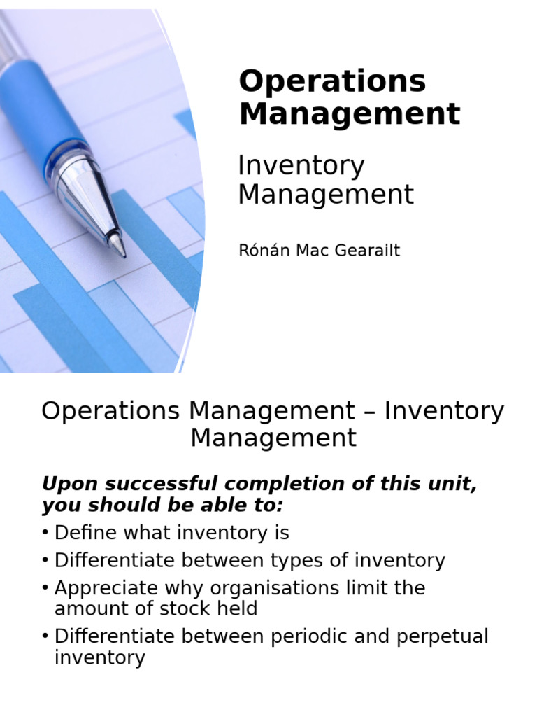 Inventory Management Strategies Explained | PDF | Inventory | Lean ...
