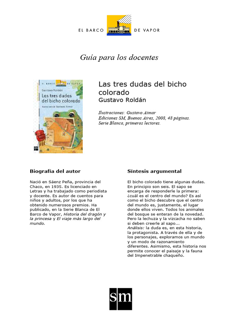 Las tres dudas del bicho colorado | PDF