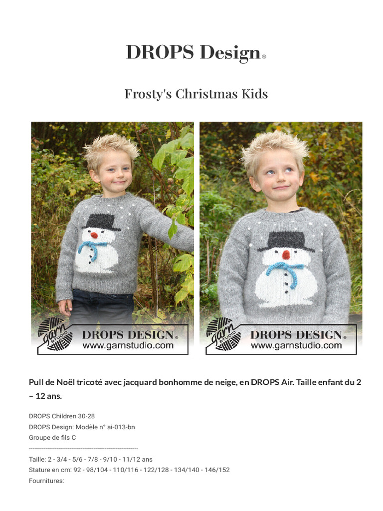 De Feuilles Pull Chandail Tricoté Hiver Bébé Enfant Fille