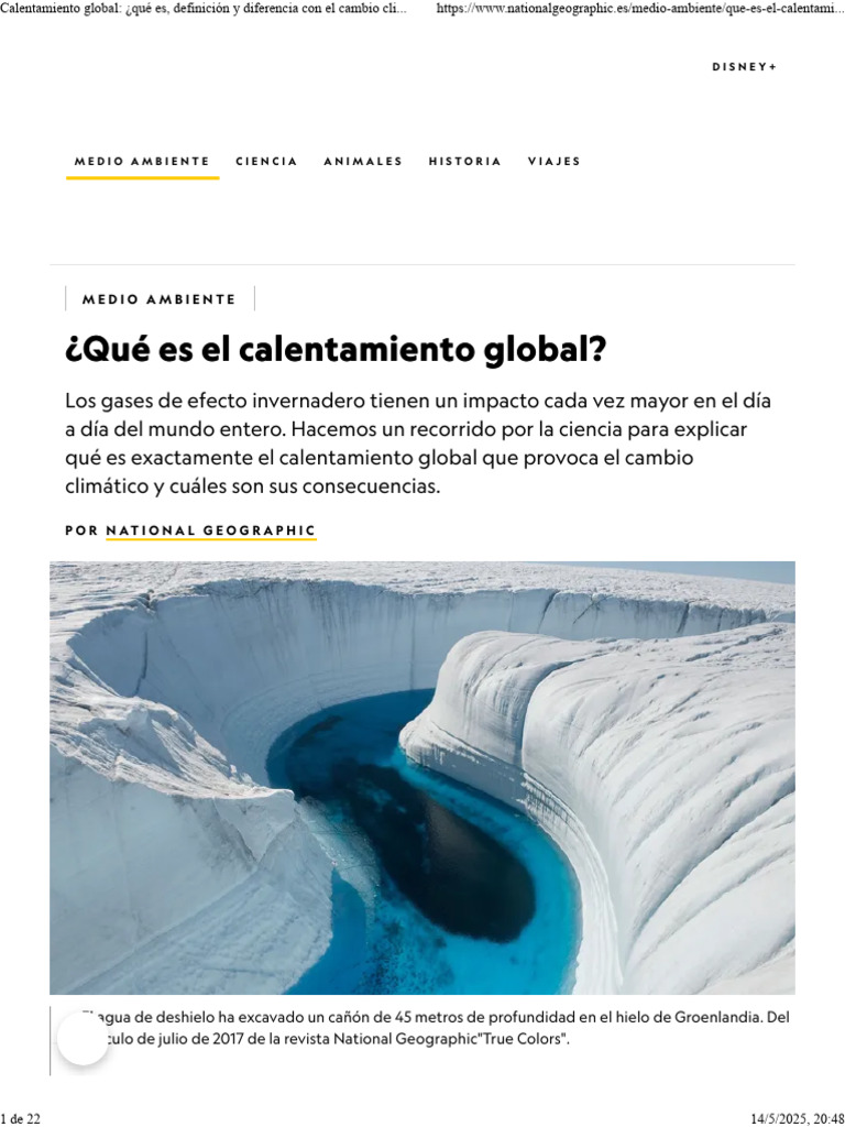 Calentamiento global_ ¿qué es, definición y diferencia con el cambio ...