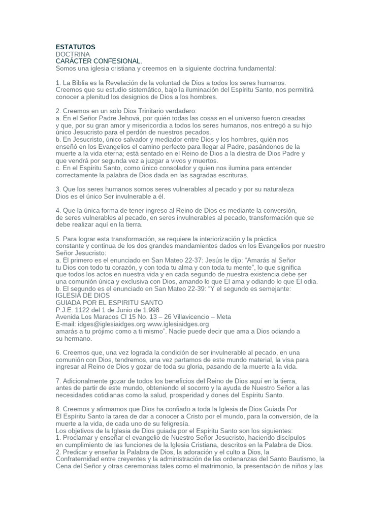 Caracter Confesional de IDGES | PDF | Pecado | Cristo (título)
