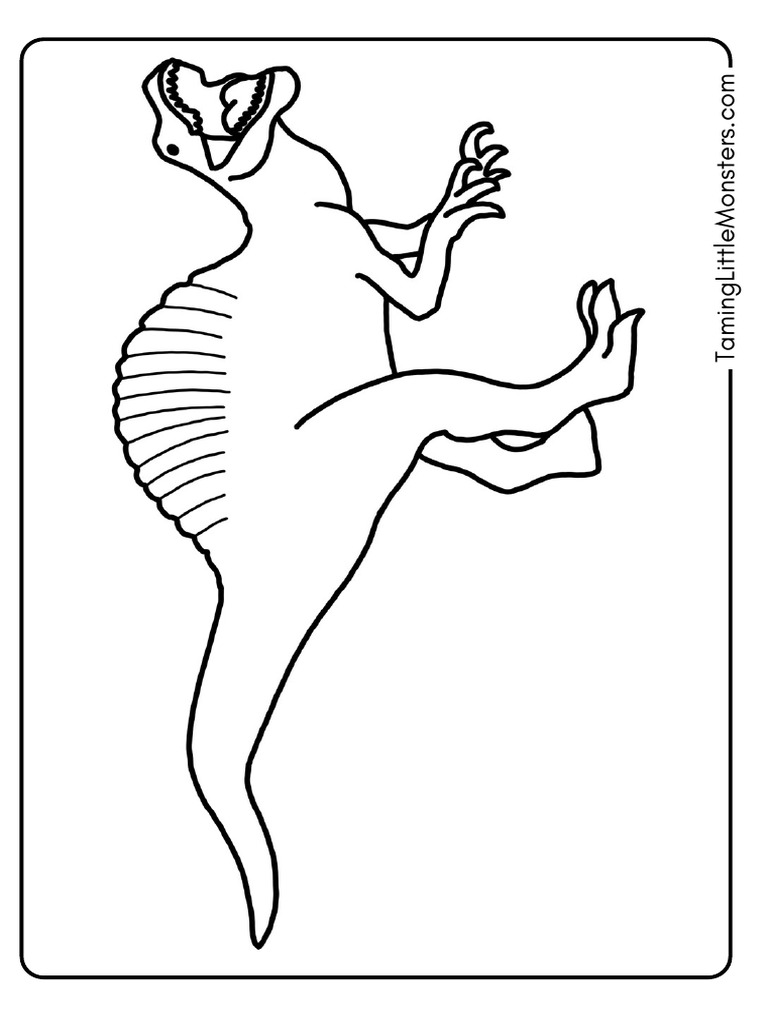 Spinosaurus Coloring Page | PDF