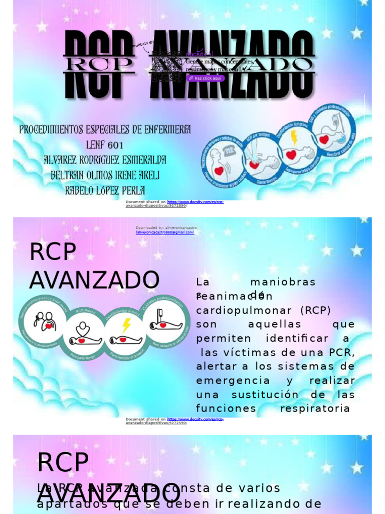 RCP 2 | PDF | Sistema cardiovascular | Enfermedades y trastornos humanos