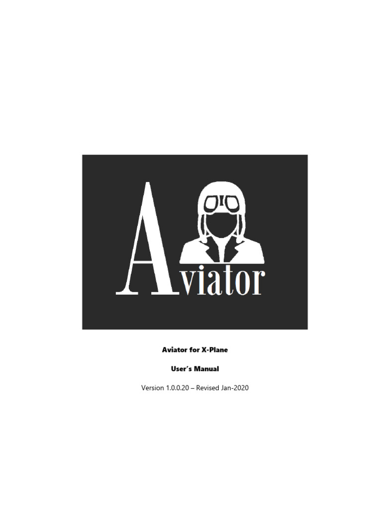 Aviator User Manual for X-Plane | PDF | Airport | Transponder (Aeronautics)