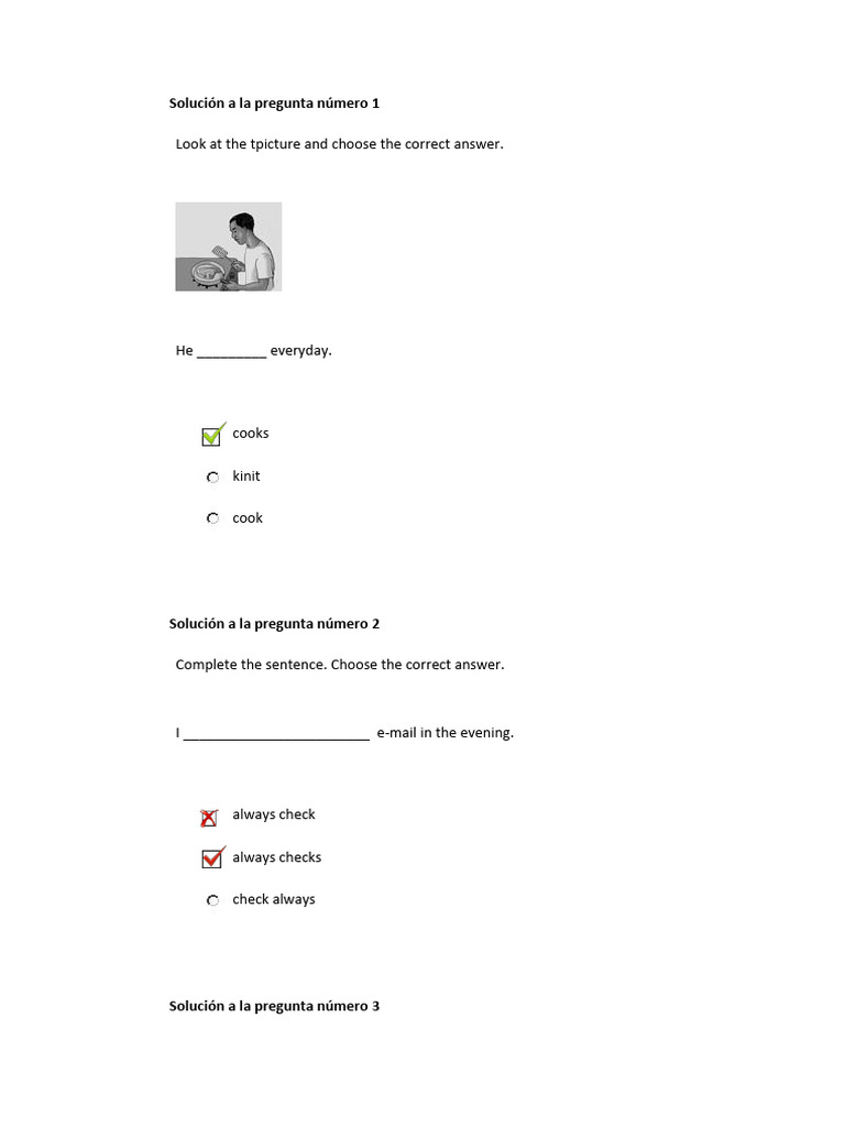 English Grammar Exercise Solutions | PDF | Linguistic Morphology | Syntax