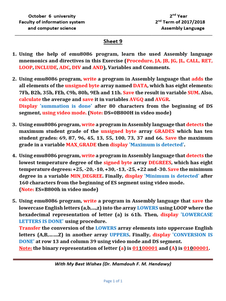 Sheet 9 AL | PDF