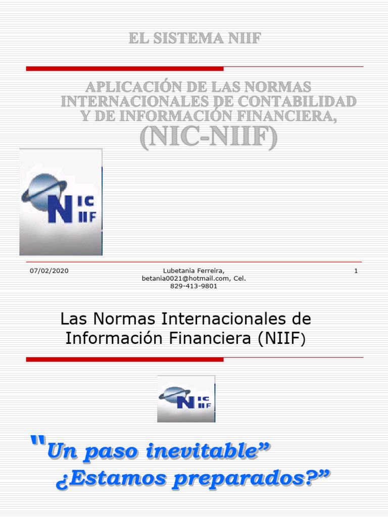 El Sistema Niif | PDF | normas internacionales de INFORMACION ...