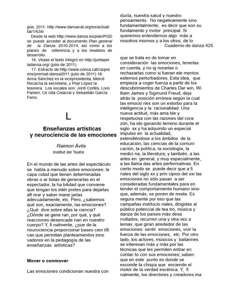 Neurociencia y Educacion Artistica PDF | PDF | Las emociones | Temor