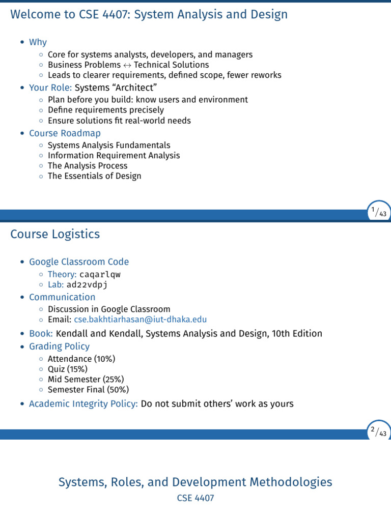 System Analysis and Design Overview | PDF | Use Case | Agile Software ...
