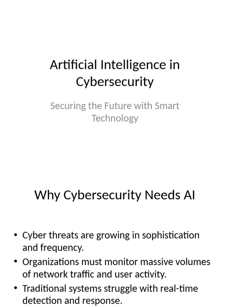 AI's Role in Cybersecurity Solutions | PDF | Security | Computer Security