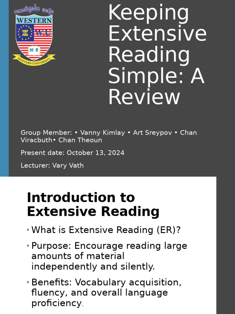 Benefits of Extensive Reading in Language Learning | PDF | Cognitive ...