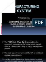 Manufacturing System: Prepared by