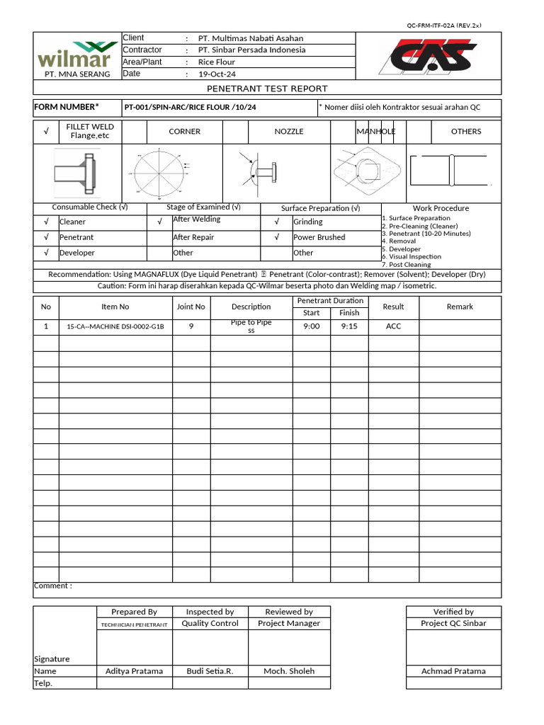 PT 001 Dsi | PDF | Welding | Construction