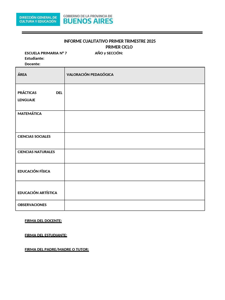 Informe Cualitativo 1er Trimestre 2025 | PDF