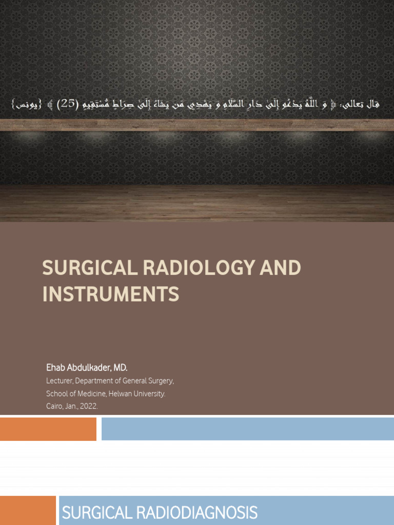 Surgical Radiology Techniques Overview | PDF | Medical Imaging ...