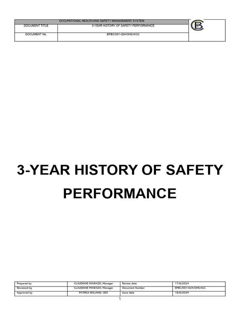 3-Year Safety Performance Overview | PDF