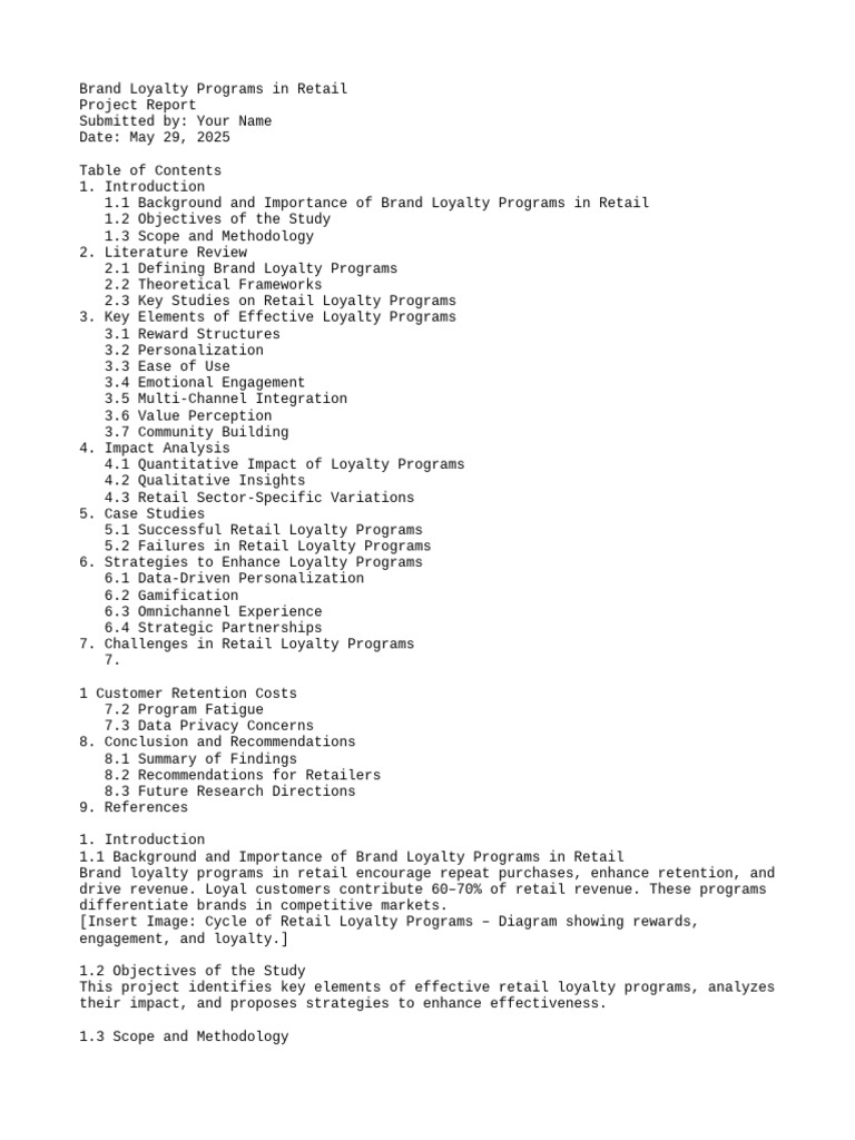 Effective Retail Loyalty Programs Guide | PDF | Brand | Loyalty Program