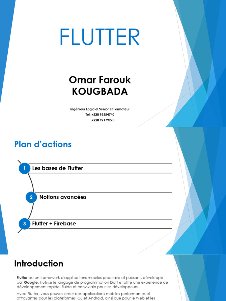 Introduction à Flutter et ses avantages | PDF | Architecture d'un ...